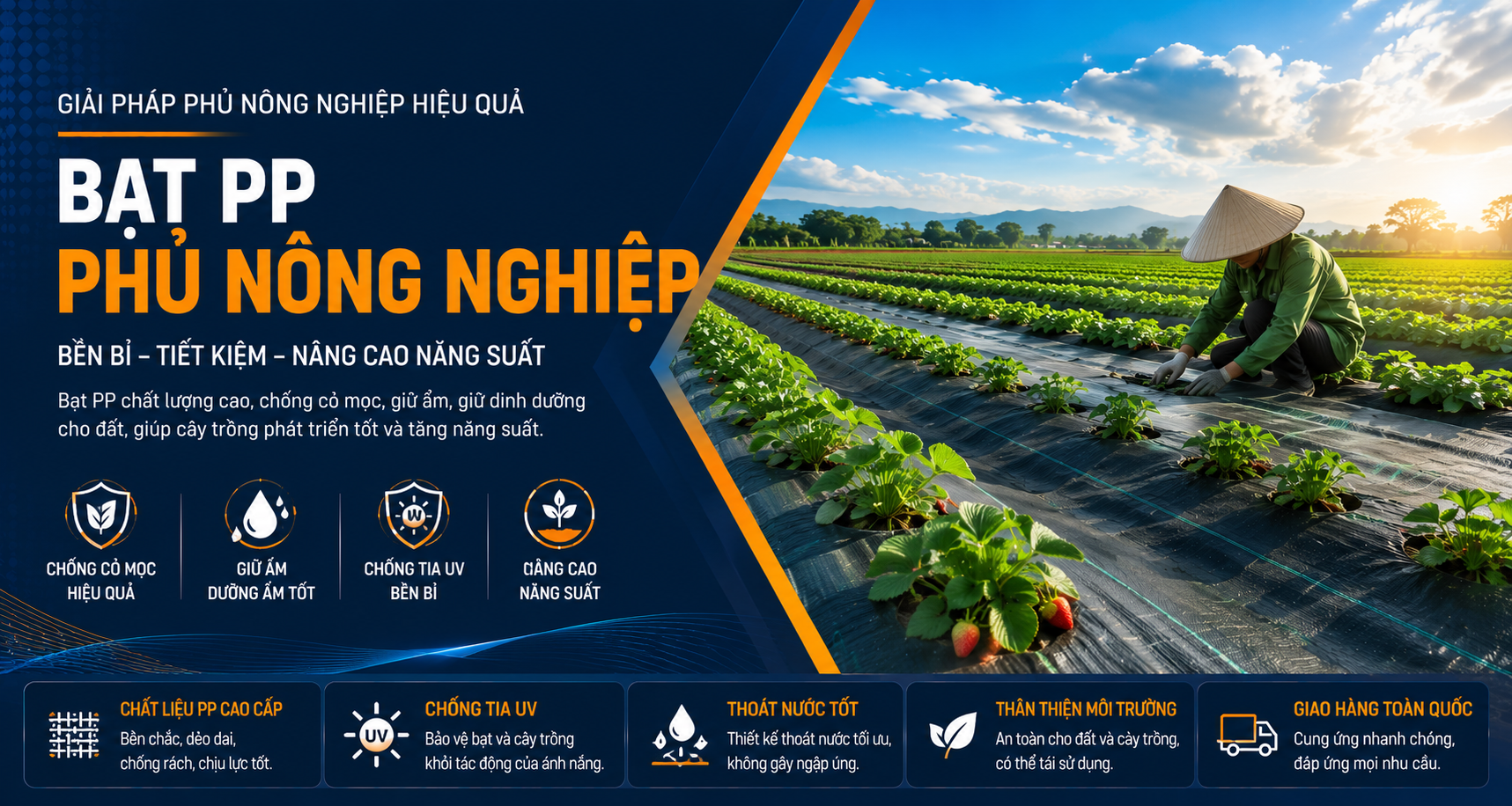 Bạt nông nghiệp PP Thủy Thành