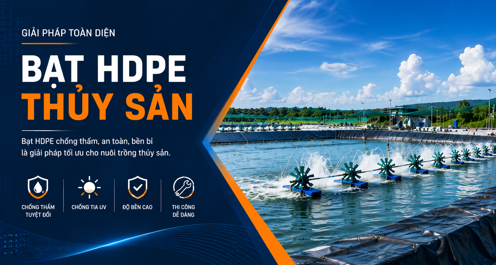 Bạt nuôi tôm HDPE Thủy Thành